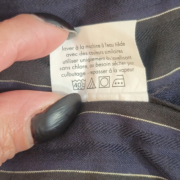 Sean John Mens Shirt Size  16 5   -32/33 Long Sleeve Striped Button Up - Picture 9 of 11